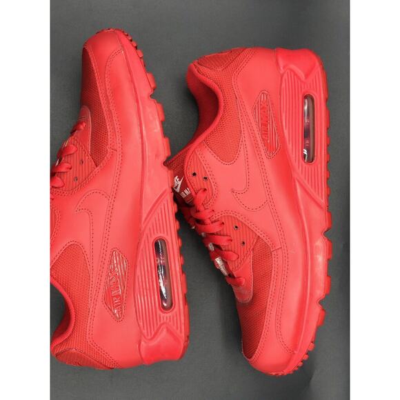 nike air max 90 mens size 10 mesh toe lace up red 931902-994 main image 15
